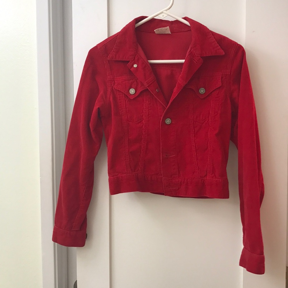Vintage Red Corduroy Jacket